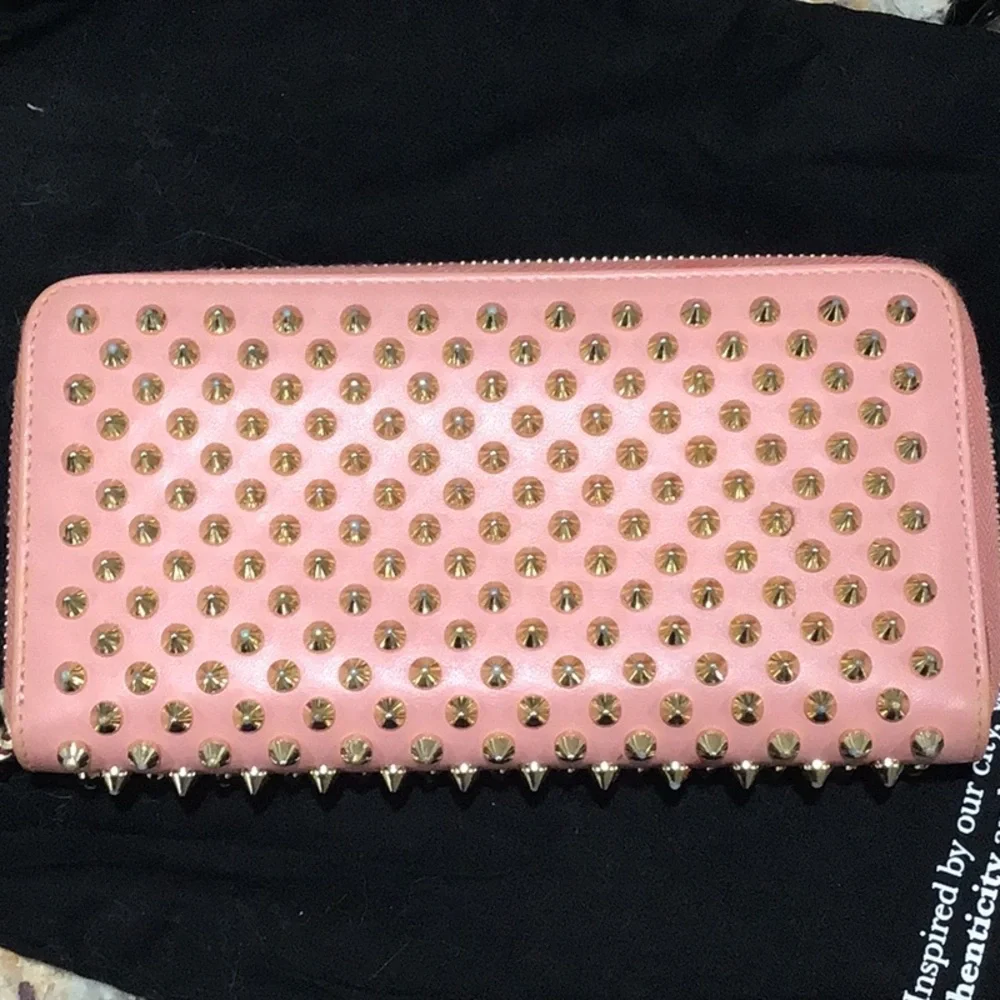 Christian Louboutin Pink and Gold Wallet - Picture 5 of 9